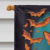 Corgi Witchy Halloween House Flag Large Porch Sleeve Pole Decorative Outside Yard Banner Artwork Wall Hanging, Polyester, House Size, Multicolor