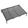 Elevated Dog Bed for Large Dogs, Portable Raised Dog Cot with Steel Metal Frame and Breathable Teslin Mesh