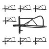 Wall Mount Saddle Rack, 27.3 x 16.3 x 12.5 in, 8 Packs Horse Saddle Rack with Pad Bar, Portable Saddle Stand for English & Western Saddle