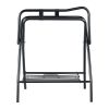 Folding Saddle Rack, 28 x 19 x 37.5 in, 2 Packs Freestanding Horse Saddle Stand, Portable Horse Blanket Holder