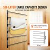 Wall Mounted Saddle Rack, 30.9 x 29.9 x 5.5 in, Swing Out Saddle Holder, Six Tiers Horse Saddle Stand
