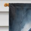 Black Newfoundland Puppy Halloween House Flag Large Porch Sleeve Pole Decorative Outside Yard Banner Artwork Wall Hanging, Polyester, House Size