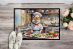Shiba Inu The Chef Doormat Front Door Mat Indoor Outdoor Rugs for Entryway, Non Slip Washable Low Pile, 24H X 36W